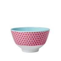 Small Pink Star Melamine Bowl Rice DK